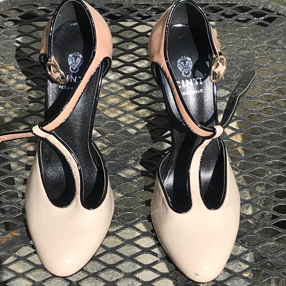 Cinti Vera Pelle T-strap Patent Heels